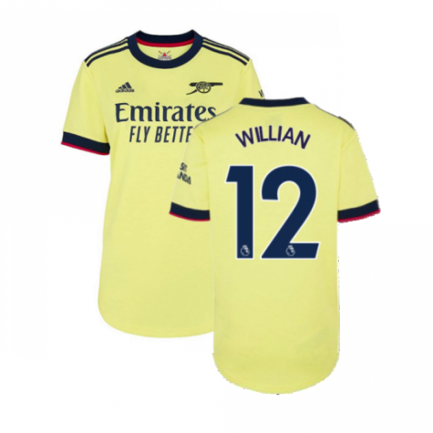 Arsenal 2021-2022 Away Shirt (Ladies) (WILLIAN 12)