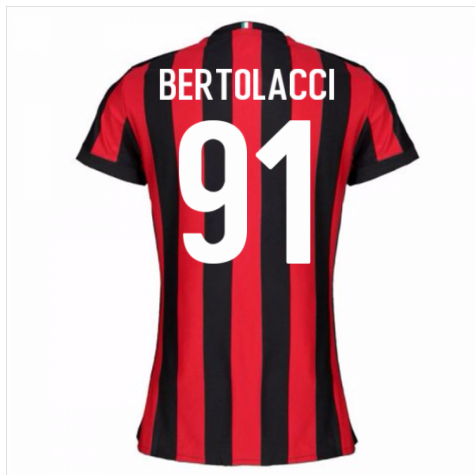 2017-2018 AC Milan Womens Home Shirt (Bertolacci 91)