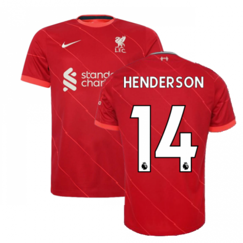 Liverpool 2021-2022 Home Shirt (Kids) (HENDERSON 14)