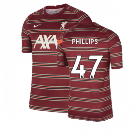 Liverpool 2021-2022 Pre-Match Training Shirt (Red) (PHILLIPS 47)