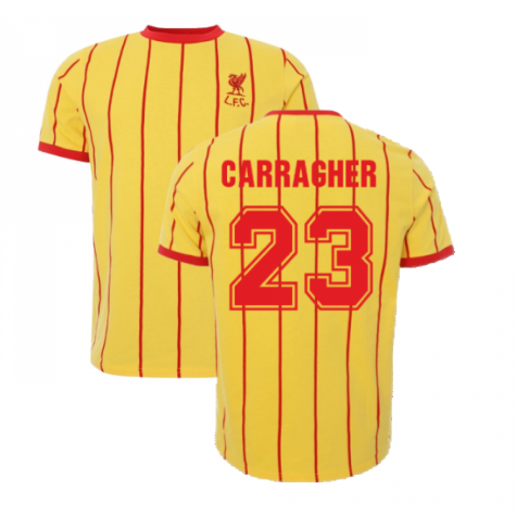 Liverpool Heritage 1982 Yellow Away Tee (CARRAGHER 23)