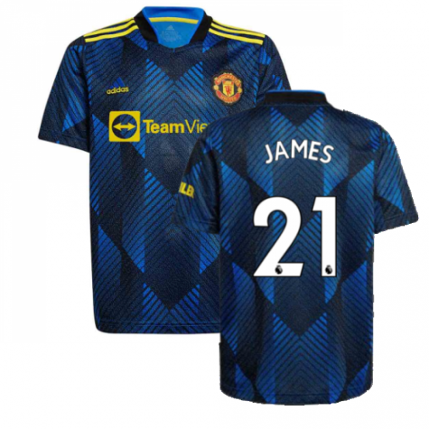 Man Utd 2021-2022 Third Shirt (Kids) (JAMES 21)