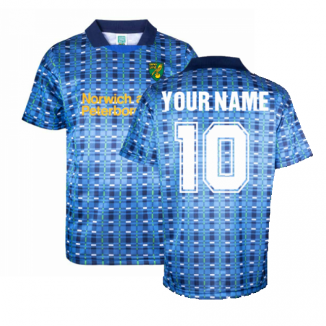 Norwich 1994 Away Retro Football Shirt (Your Name)