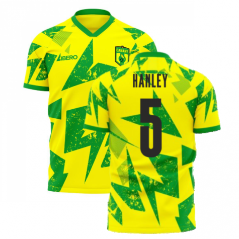 Norwich 2024-2025 Home Concept Football Kit (Libero) (Hanley 5)