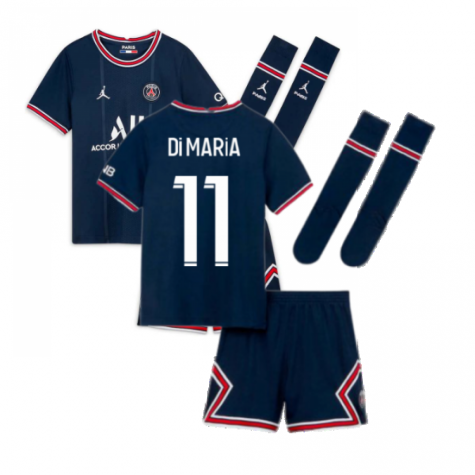 PSG 2021-2022 Little Boys Home Kit (DI MARIA 11)