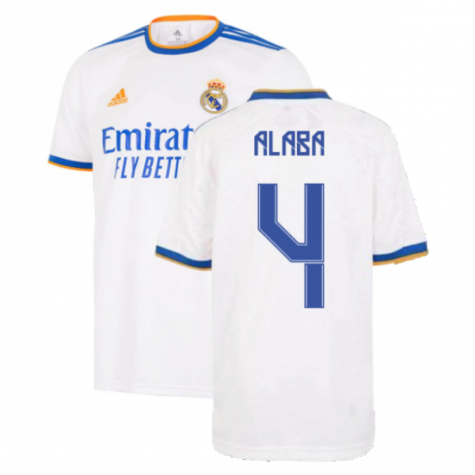 Real Madrid 2021-2022 Home Shirt (Kids) (ALABA 4)