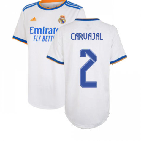 Real Madrid 2021-2022 Womens Home Shirt (CARVAJAL 2)