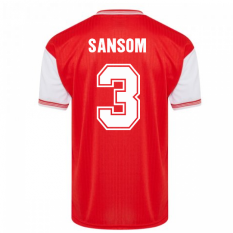 Score Draw Arsenal 1985 Centenary Retro Football Shirt (Sansom 3)