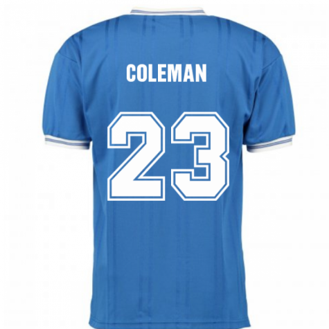 Score Draw Everton 1985 ECWC Final Home Shirt (COLEMAN 23)