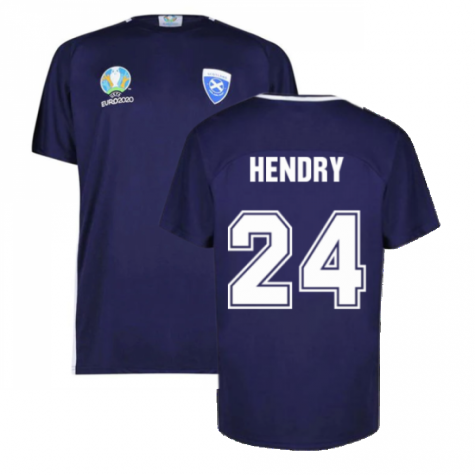 Scotland 2021 Polyester T-Shirt (Navy) (Hendry 24)