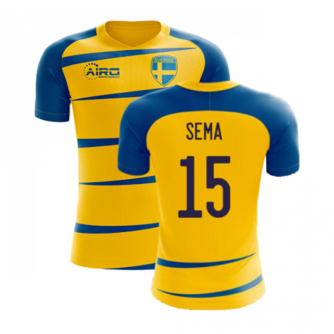 Sweden 2024-2025 Home Concept Football Kit (Airo) (SEMA 15)