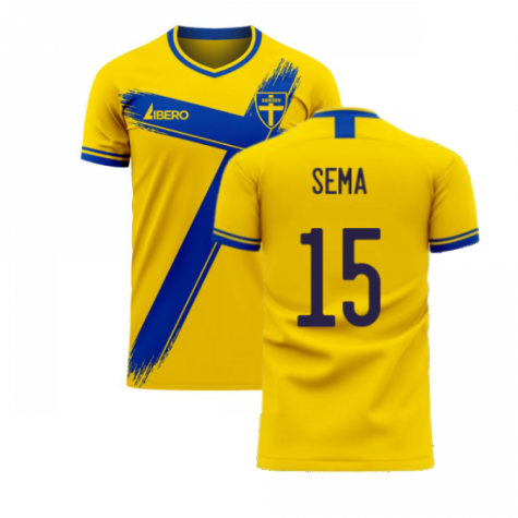 Sweden 2024-2025 Home Concept Football Kit (Libero) (SEMA 15)