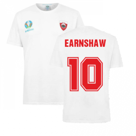 Wales 2021 Polyester T-Shirt (White) (EARNSHAW 10)