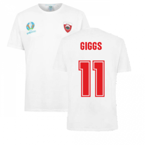 Wales 2021 Polyester T-Shirt (White) (GIGGS 11)