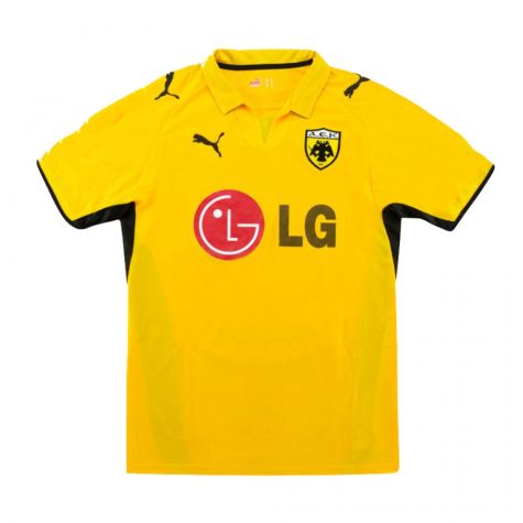 AEK Athens 2008-09 Home Shirt ((Excellent) M) ((Excellent) M)