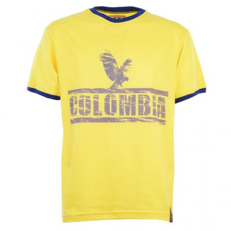 Colombia T-Shirt - Yellow/Royal Ringer