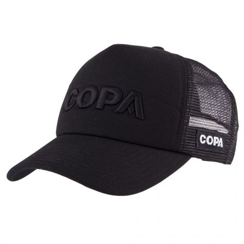 COPA 3D Black Logo Trucker Cap