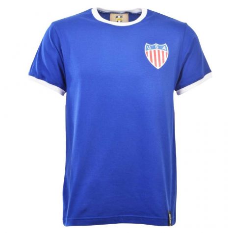 USA 12th Man T-Shirt - Royal/White Ringer