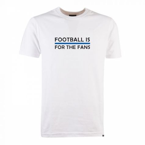 Blue Football is for the Fans - White T-Shirt