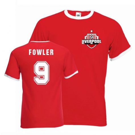 Robbie Fowler Liverpool Ringer Tee (red)