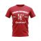 Dinamo Bucharest Established Football T-Shirt (Red)