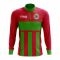 Eritrea Concept Football Half Zip Midlayer Top (Red-Green)