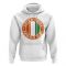 C te d Ivoire Football Badge Hoodie (White)