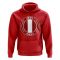 Peru Football Badge Hoodie (Red)