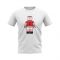 Eric Cantona Man Utd Brick Footballer T-Shirt (White)