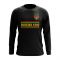 Burkina Faso Core Football Country Long Sleeve T-Shirt (Black)