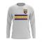 Swaziland Core Football Country Long Sleeve T-Shirt (White)