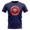 Bermuda Football Badge T-Shirt (Navy)