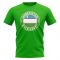 Uzbekistan Football Badge T-Shirt (Green)