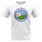 Djibouti Football Badge T-Shirt (White)