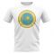 Kazakhstan Football Badge T-Shirt (White)