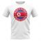 North Korea Football Badge T-Shirt (White)