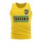 Tanzania Core Football Country Sleeveless Tee (Yellow)