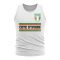 Ivory Coast Core Football Country Sleeveless Tee (White)