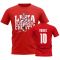 Luka Modric Croatia Player Tee (Red)