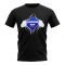 Slovakia Chest Badge T-Shirt (Black)