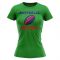 Australia Rugby Ball T-Shirt (Green) - Ladies