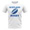 Scotland Rugby Ball T-Shirt (White)