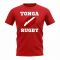 Tonga Rugby Ball T-Shirt (Red)