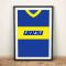 Boca Juniors 1990 Football Shirt Art Print