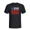 Alexis Sanchez Chile Player Flag T-shirt (black) - Kids