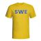 Sweden Country Iso T-shirt (yellow) - Kids