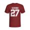 Gervinho Roma Hero T-shirt (maroon)