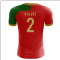 2024-2025 Portugal Flag Home Concept Football Shirt (B.Alves 2) - Kids