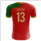 2024-2025 Portugal Flag Home Concept Football Shirt (Eusebio 13) - Kids