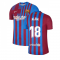 2021-2022 Barcelona Vapor Match Home Shirt (JORDI ALBA 18)